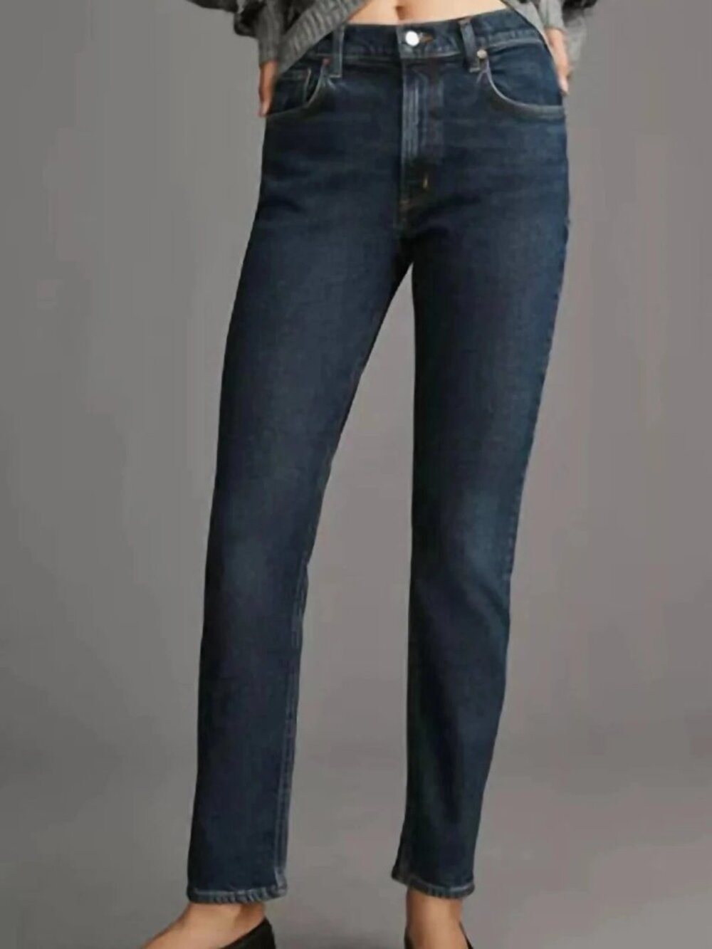 NWOT New AGOLDE WILLOW Jeans High Rise Slim Leg Ankle Divided Dark Wash Size 32